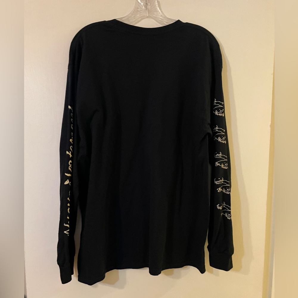 Nuovo Testamento Discoteca Italia Gildan Long Sleeve Black Shirt Sz L - Picture 2 of 7